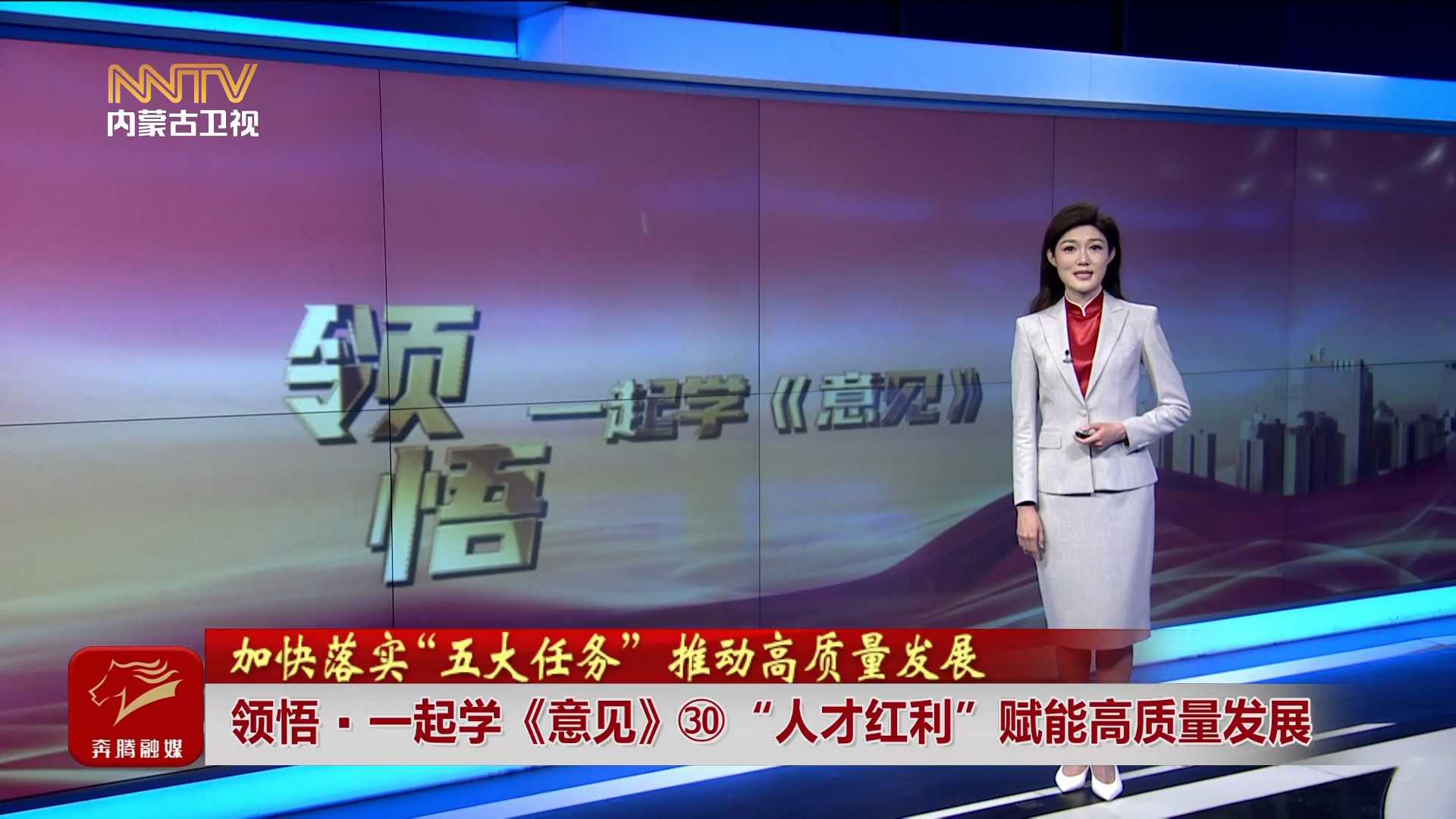 加快落实“五大任务” 推动高质量发展丨领悟·一起学《意见》㉚“人才红利”赋能高质量发展